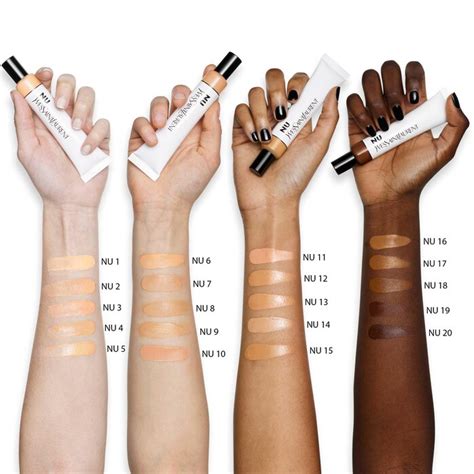 ysl nu skin tint swatches